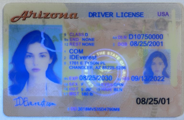 Arizona Fake IDs and Drivers Licenses